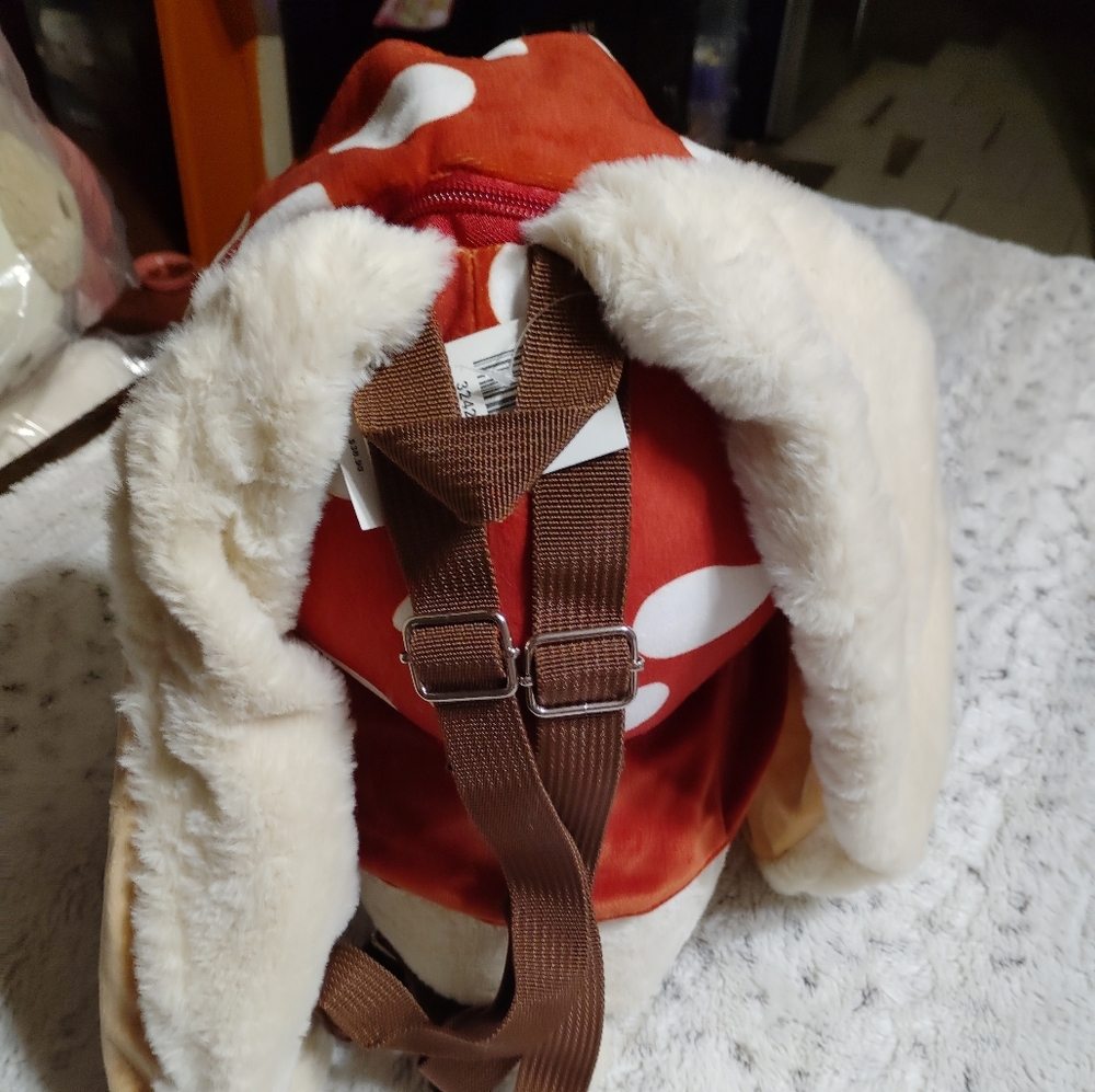Bunny Mushroom Plush Backpack - Picture 7 of 10